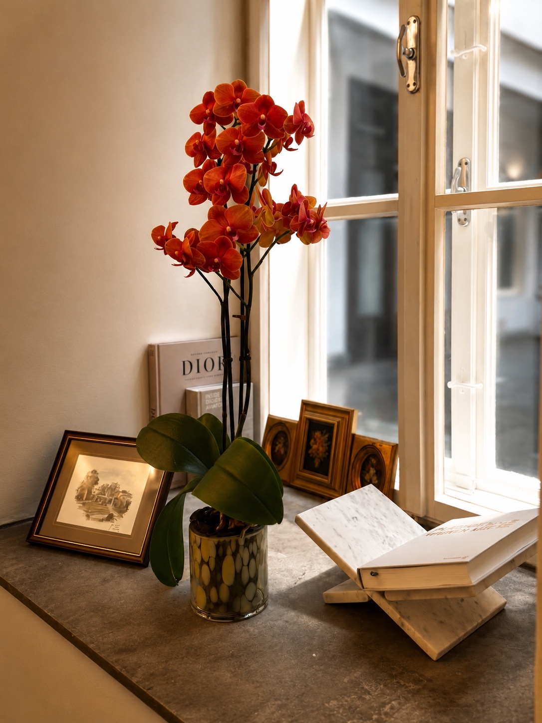 Orchid and curated details in ANDI atelier